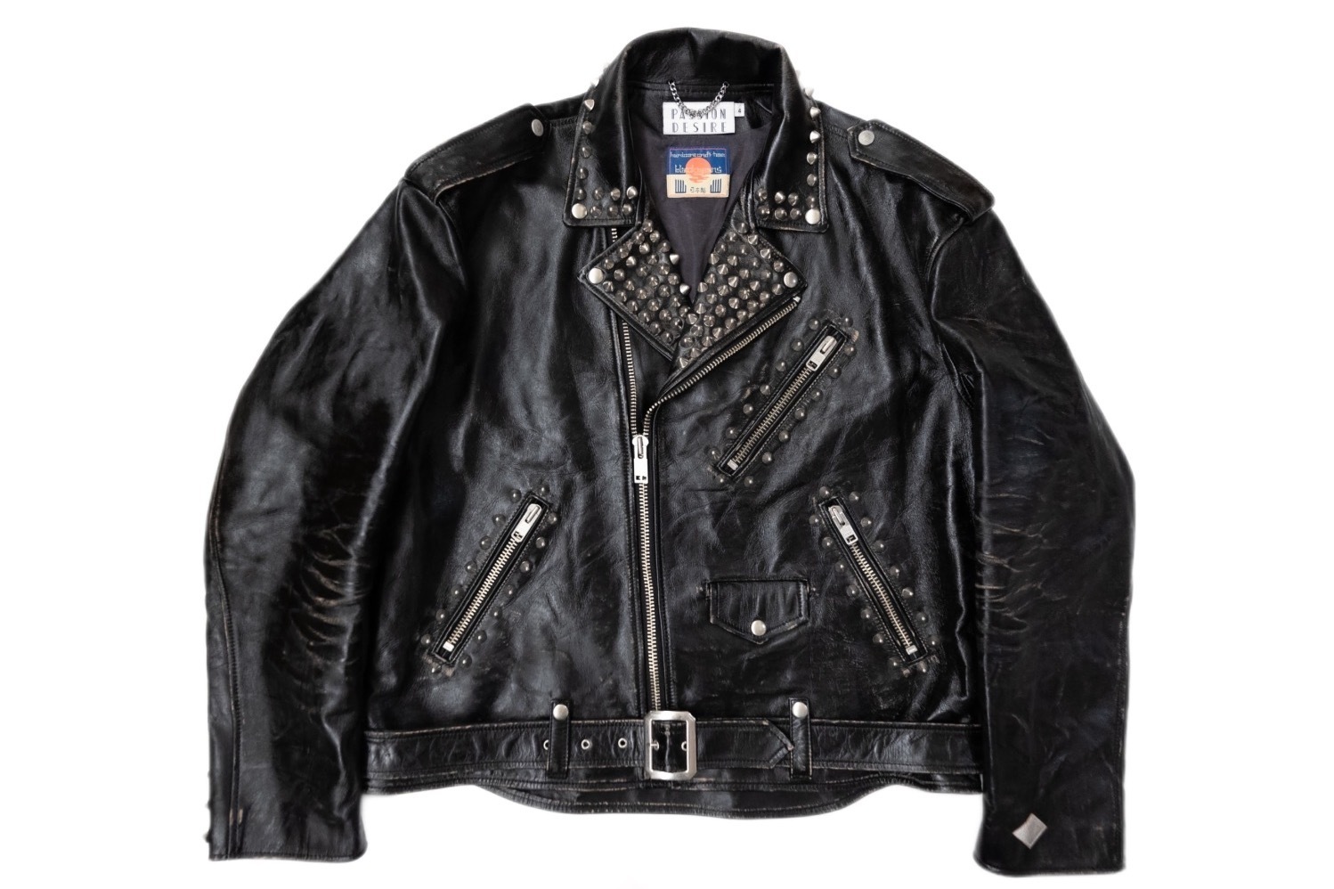 ブラックミーンズ×コンダクター“スタッズ付き”ライダースジャケットや