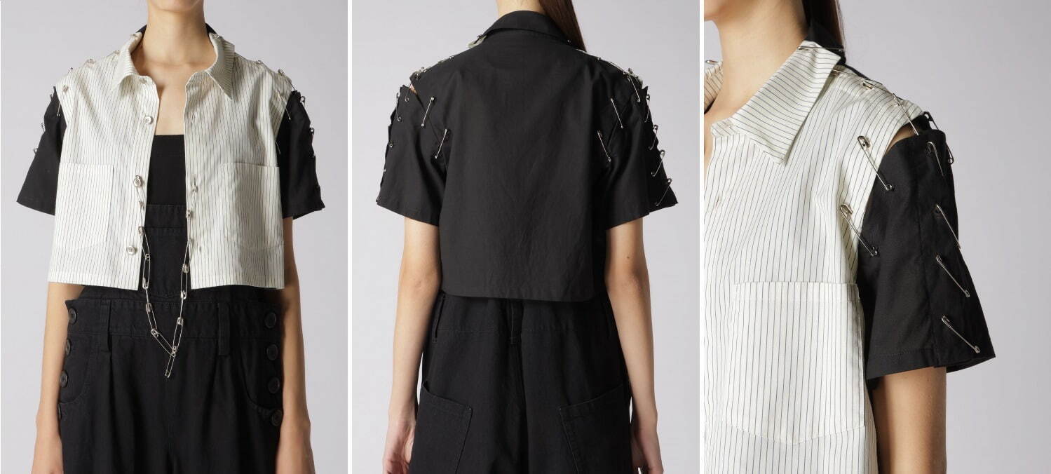 リミ フゥ“安全ピン”を連ねたパンキッシュなブラウスやスカート