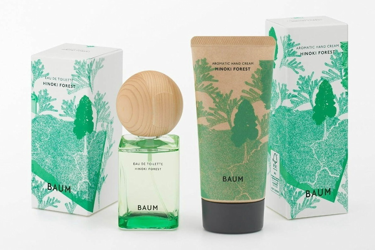 バウム24年クリスマスコスメ、“身にまとう森林浴”「ヒノキ」香る限定