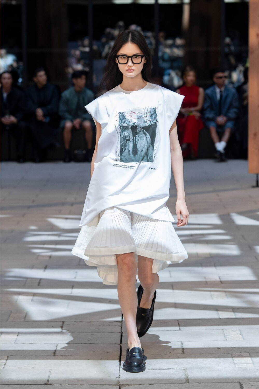 sacai 俳優ジェームズ・ディーン着想のレザージャケット、フェイス