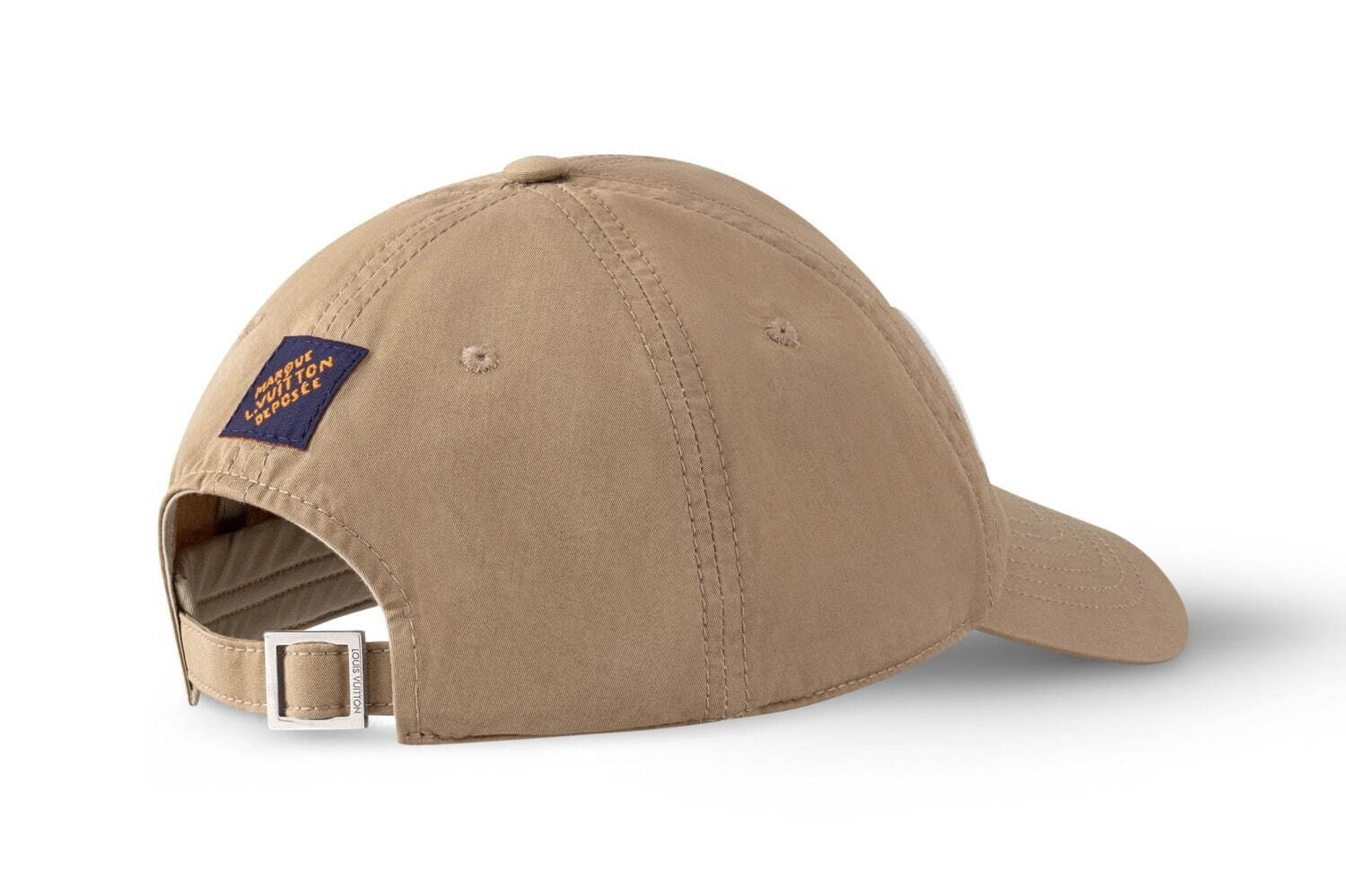 ルイ・ヴィトンのメンズキャップ、手描き風「Vuitton」刺繍のサンド