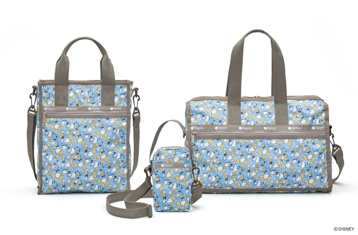 レスポートサック、ディズニー“ドナルドダック”主役のボストンバッグ