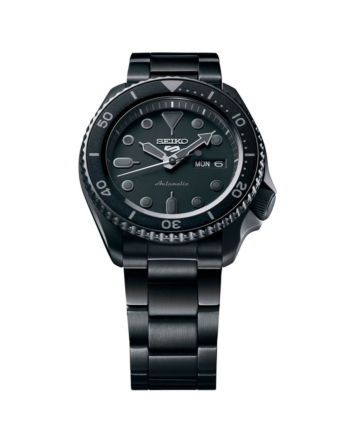 セイコー 5スポーツ×堀米雄斗の限定腕時計、オールブラックケース×記念