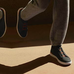 エルメネジルド ゼニア「トリプルステッチ スニーカー」柔らかな新素材