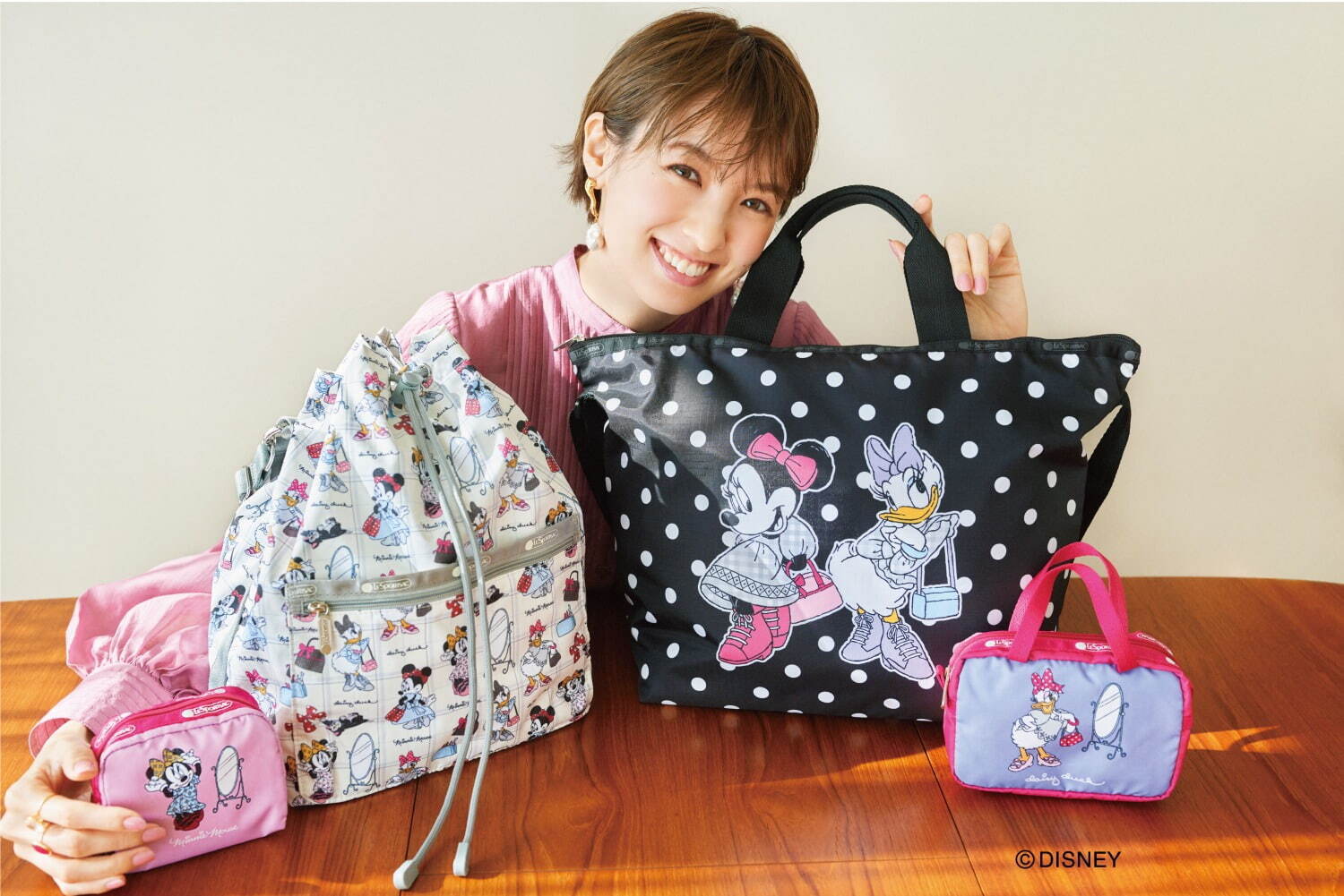 レスポートサック“ディズニー ミニー＆デイジー”の新作バッグ、ミニー