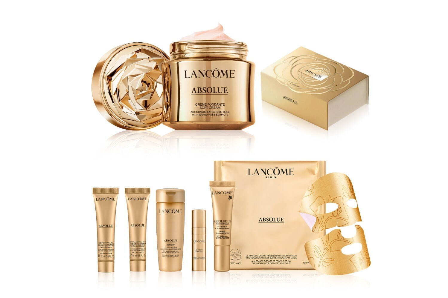 ランコム2022年クリスマスコフレ、人気スキンケア「アプソリュ」の贅沢