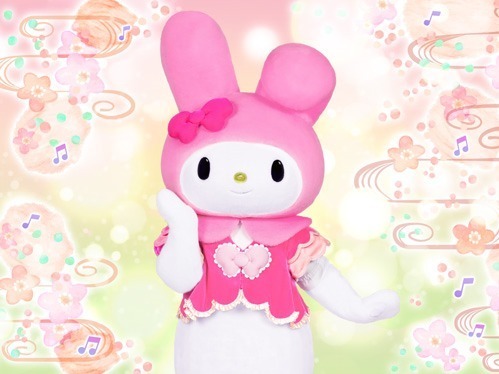 サンリオピューロランドの年末年始イベント2023、マイメロディに扮した