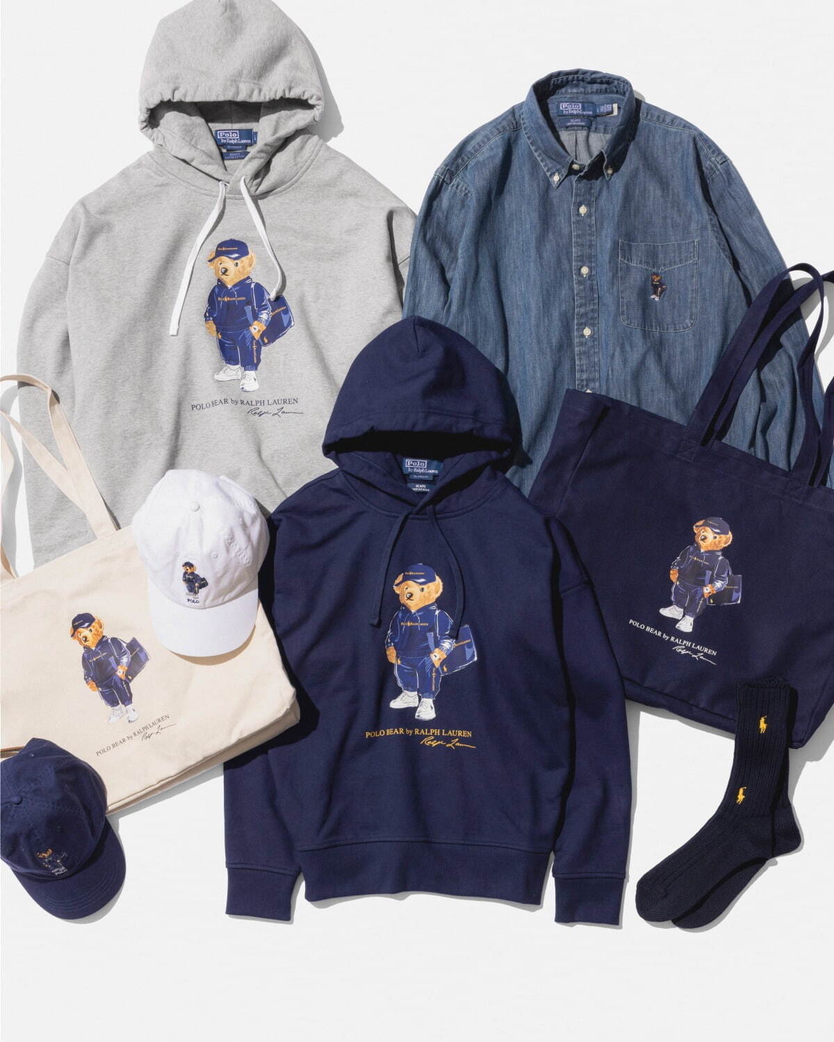 ポロ ラルフ ローレンのビームス限定ウェア、“ネイビーコーデの