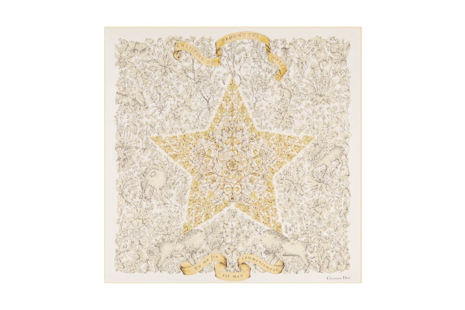 ディオール24年クリスマスのウィメンズギフト、鳥やユニコーン描いた