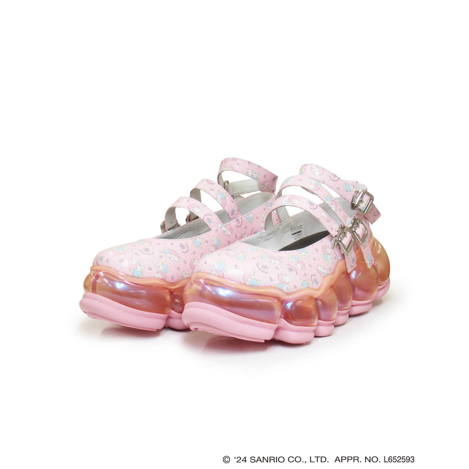 ミキオサカベ「キキ＆ララ」“ぷっくりソール”スニーカー、リバーシブル