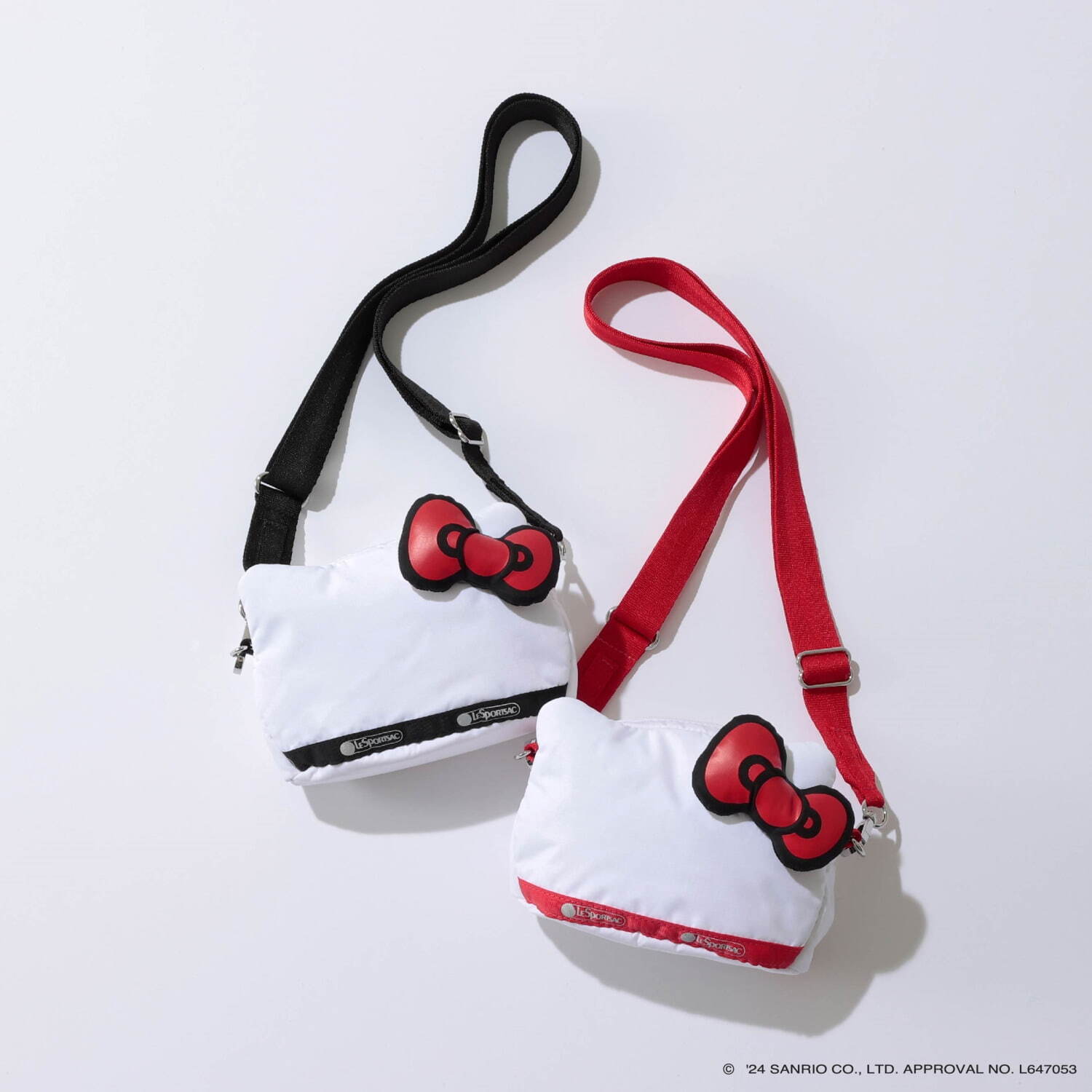 レスポートサック「ハローキティ」コラボ、“立体リボン付き”フェイス