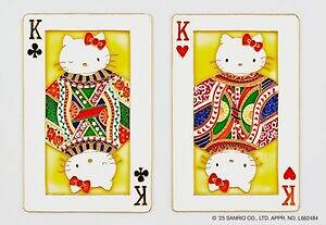 ハローキティのトランプ缶」王冠ハローキティのフィギュア付き