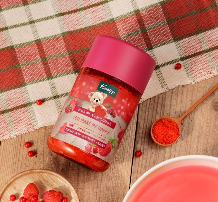 クナイプ2026年春ボディケア、甘酸っぱい”フランボワーズ香る”バス