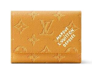 ルイ・ヴィトンのモノグラム財布、上品ネイビーのミニウォレット