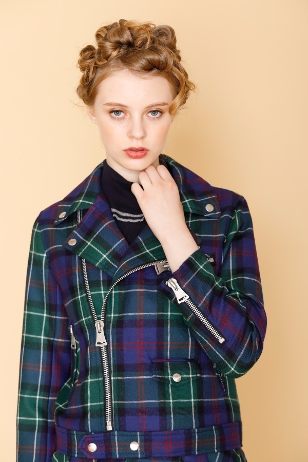ジェーンマープルよりタータンチェックジャケット＆スカート登場、3種