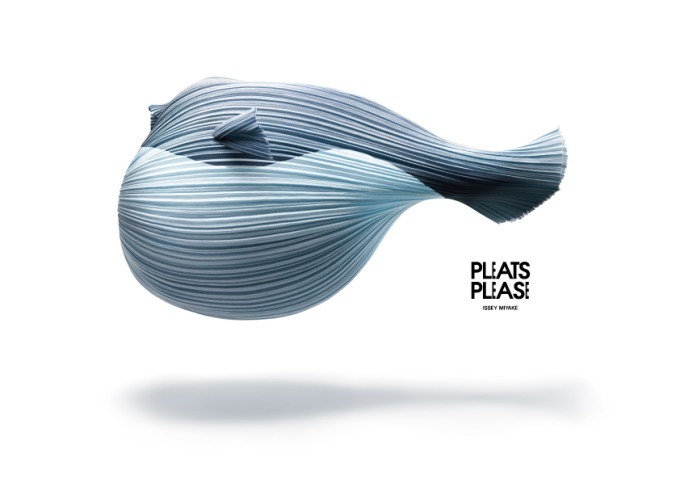 プリーツ プリーズ イッセイ ミヤケのビジュアルシリーズ「SEA」色