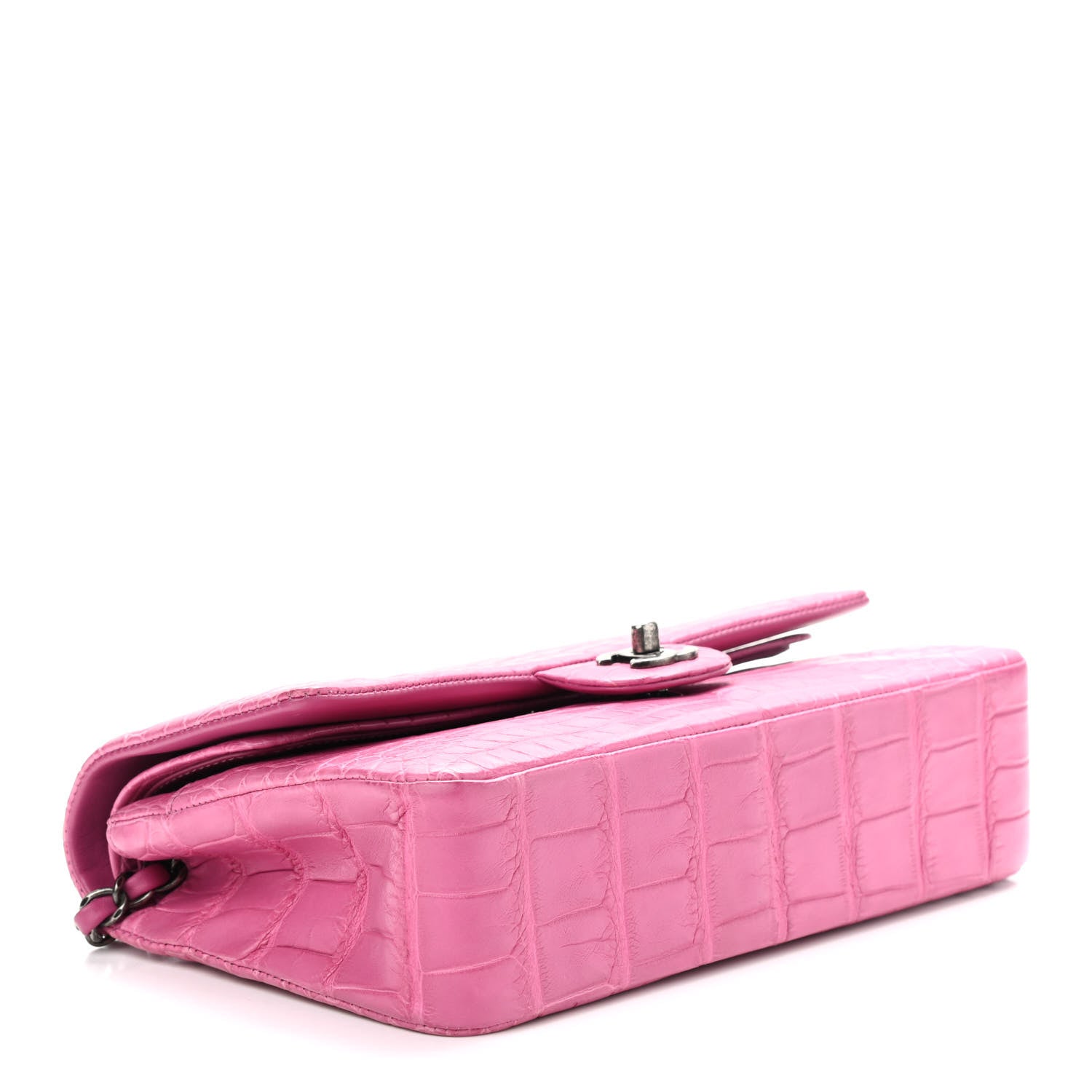 Chanel Alligator Medium Double Flap Pink 957299 – FASHIONPHILE