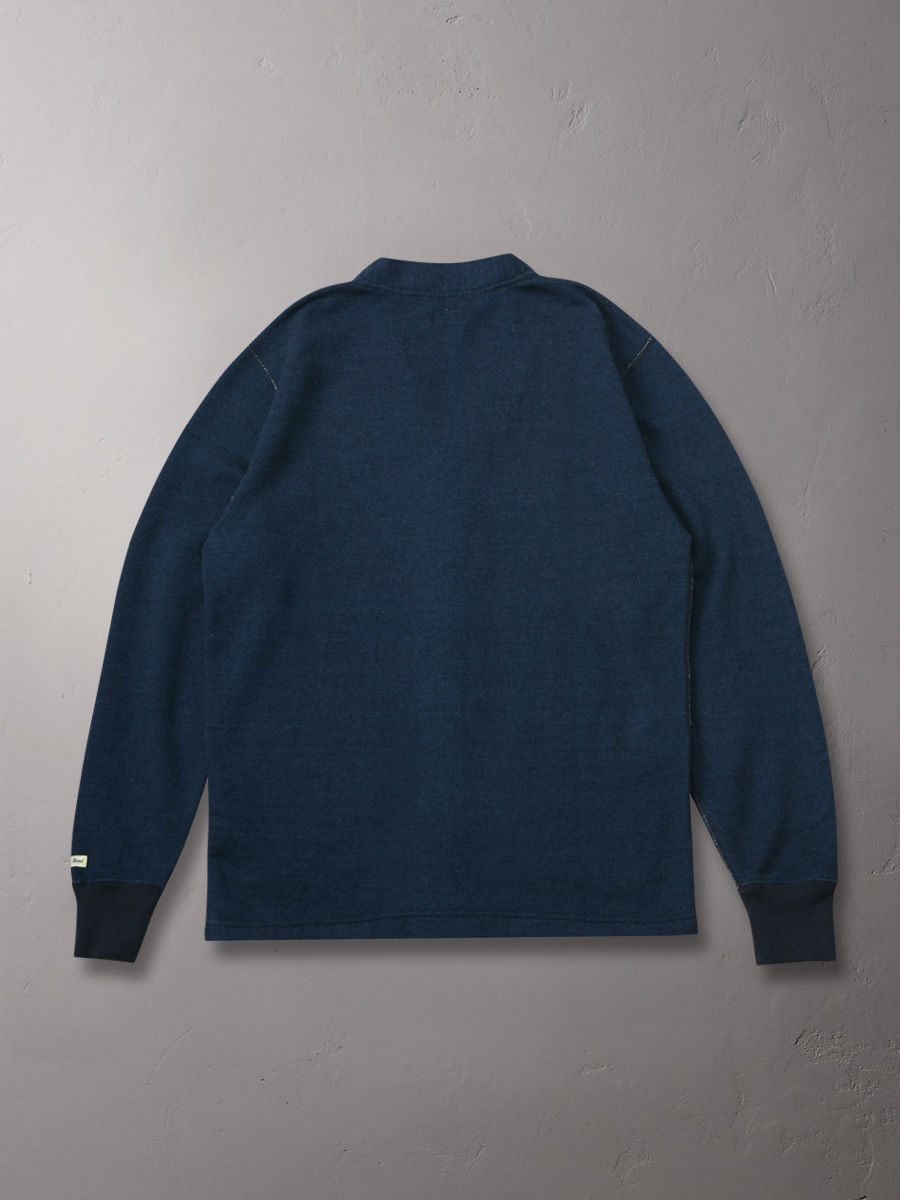 インディゴ スウェット カーディガン FN-MIB-001 | THE FLAT HEAD