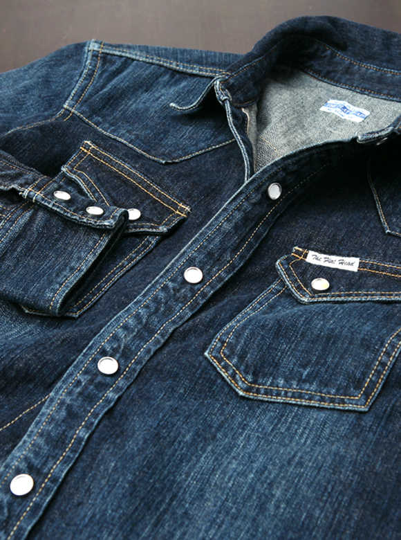 デニム ウエスタンシャツ リアルエイジド加工 FN-SDW-001LC | THE FLAT
