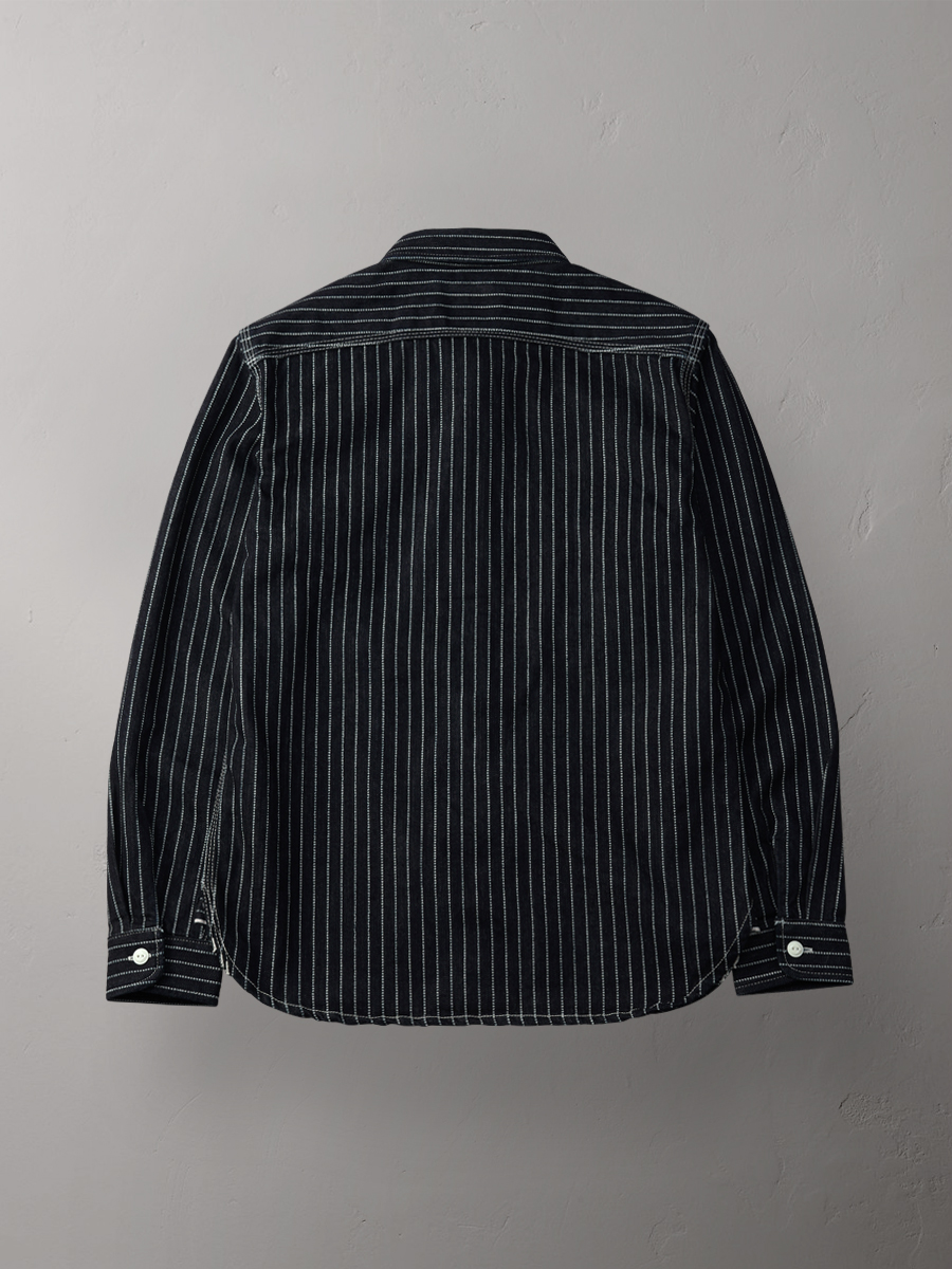 10oz デニム ウォバッシュ ワークシャツ FN-SDK-702L | THE FLAT HEAD