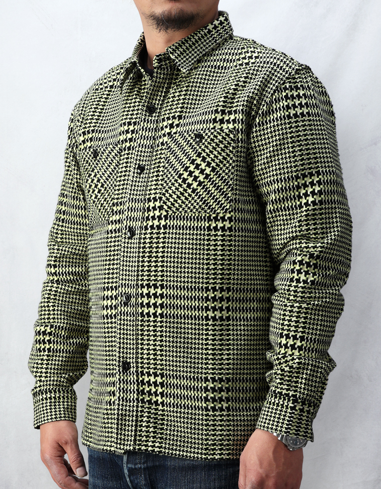 ウェブショップ限定カラー グレンチェック ネルシャツ FN-SNR-011LB