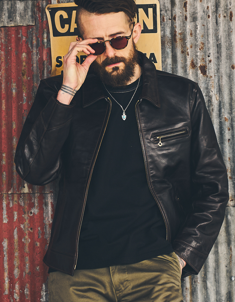 ホースハイド シングルスポーツジャケット FN-LJ-HS002 | THE FLAT HEAD