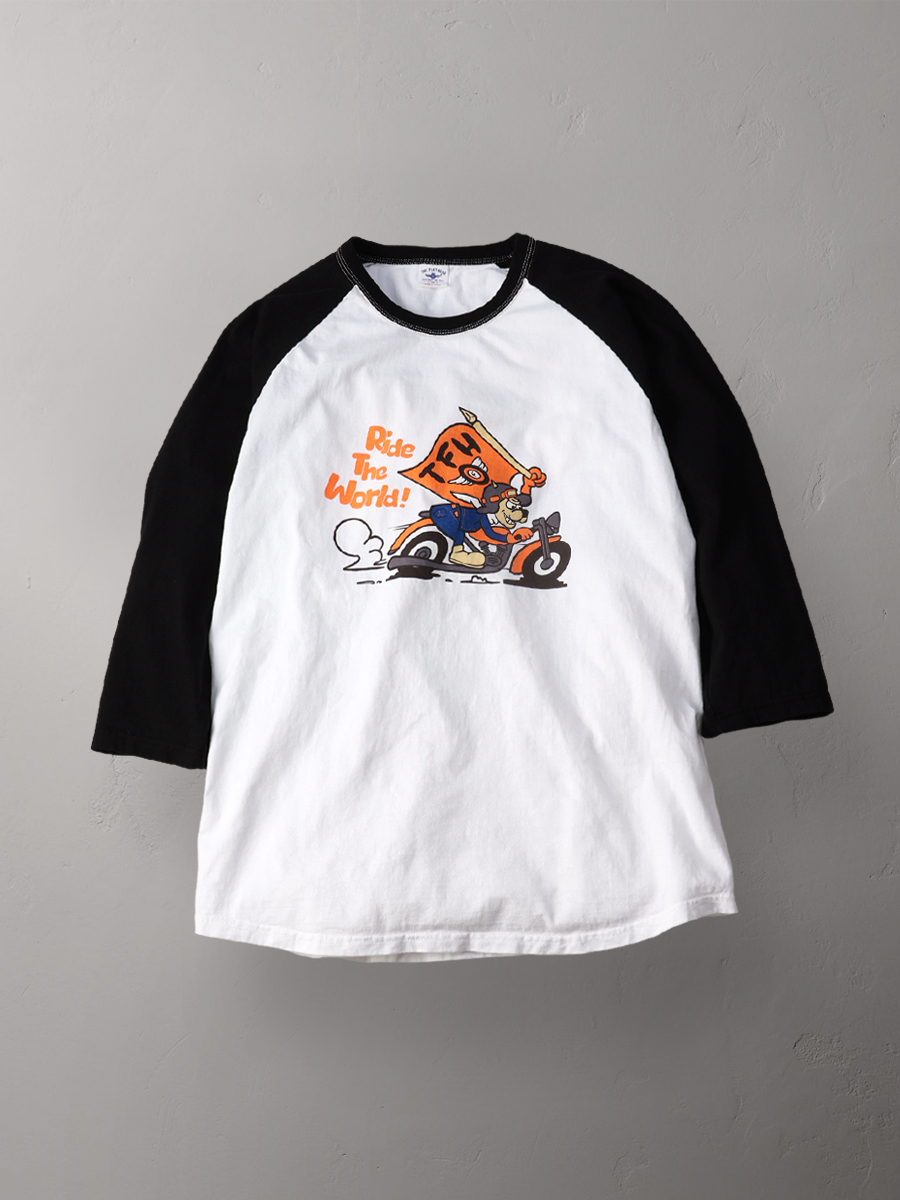 ラグラン 七分袖 Tシャツ FN-TSRB-003 | THE FLAT HEAD