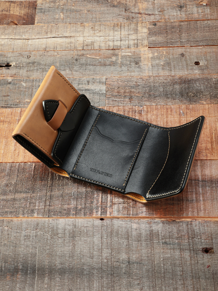 コードバンと多脂革のコンビ 三つ折ミニウォレット FN-WSN3-3S4 | THE