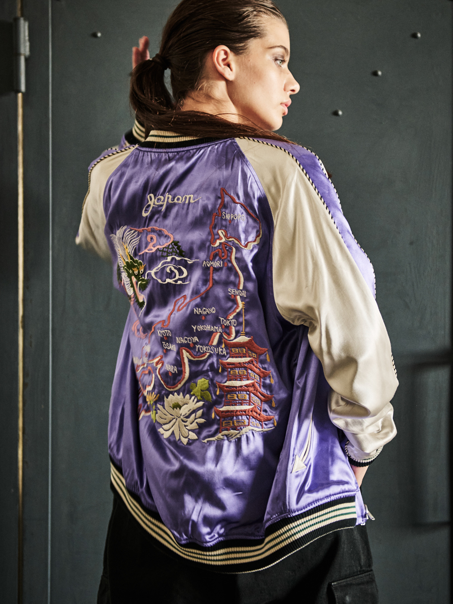 スーベニアジャケット タイガー&ジャパンマップ FN-OJ-SV004 | THE