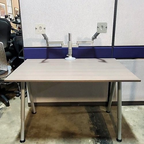 IKEA GALANT Table/Desk, Manual Height Adjustable, 47.25