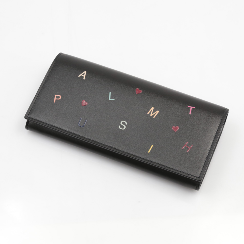 ポールスミス Paul Smith 長財布 PAUL SMITH LETTERS PRINT長F小銭付