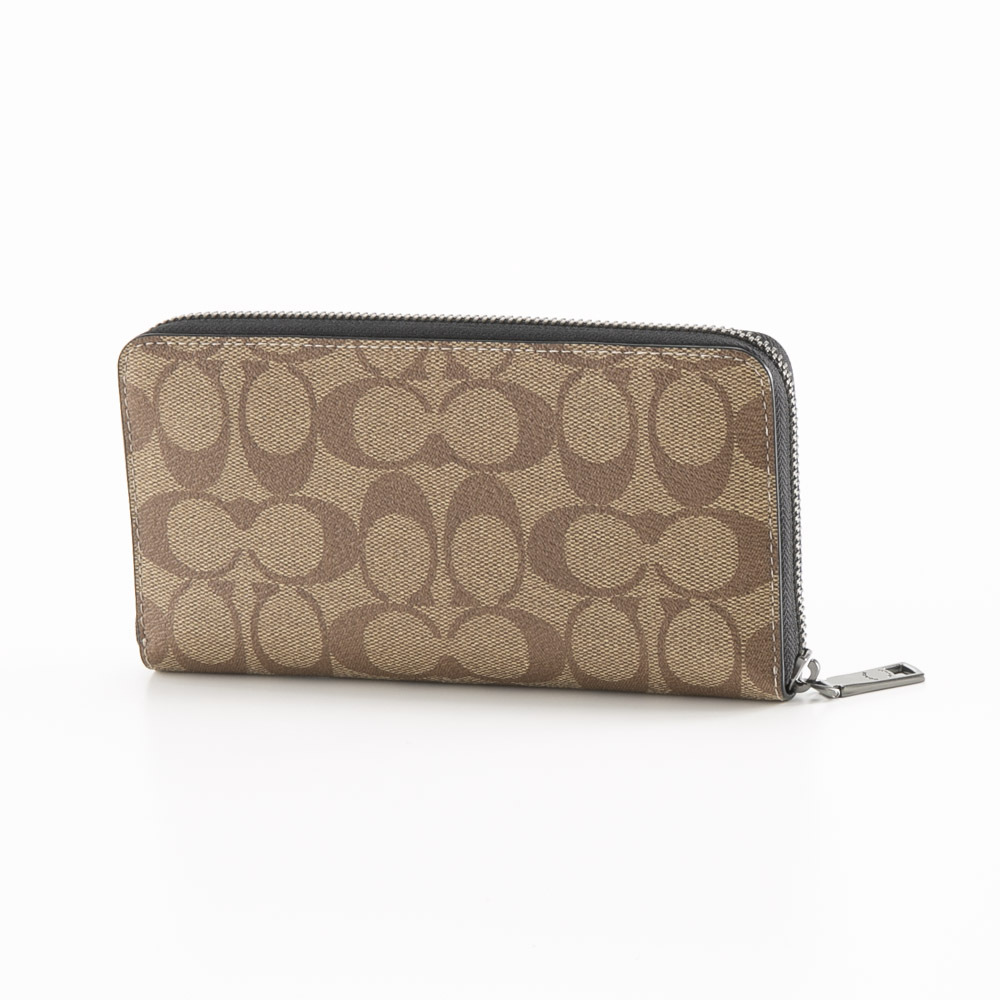 コーチ COACH 長財布 シグネチャー PVC ラウンド シキリ無 F58112