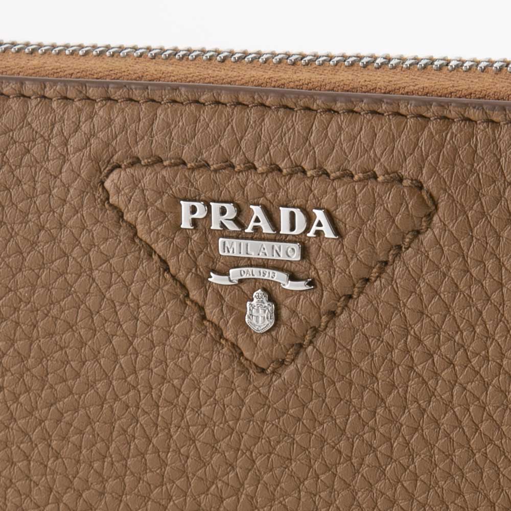 WEB限定価格】プラダ PRADA VITELLO DAINO ラウンド長財布 1ML506 2BBE