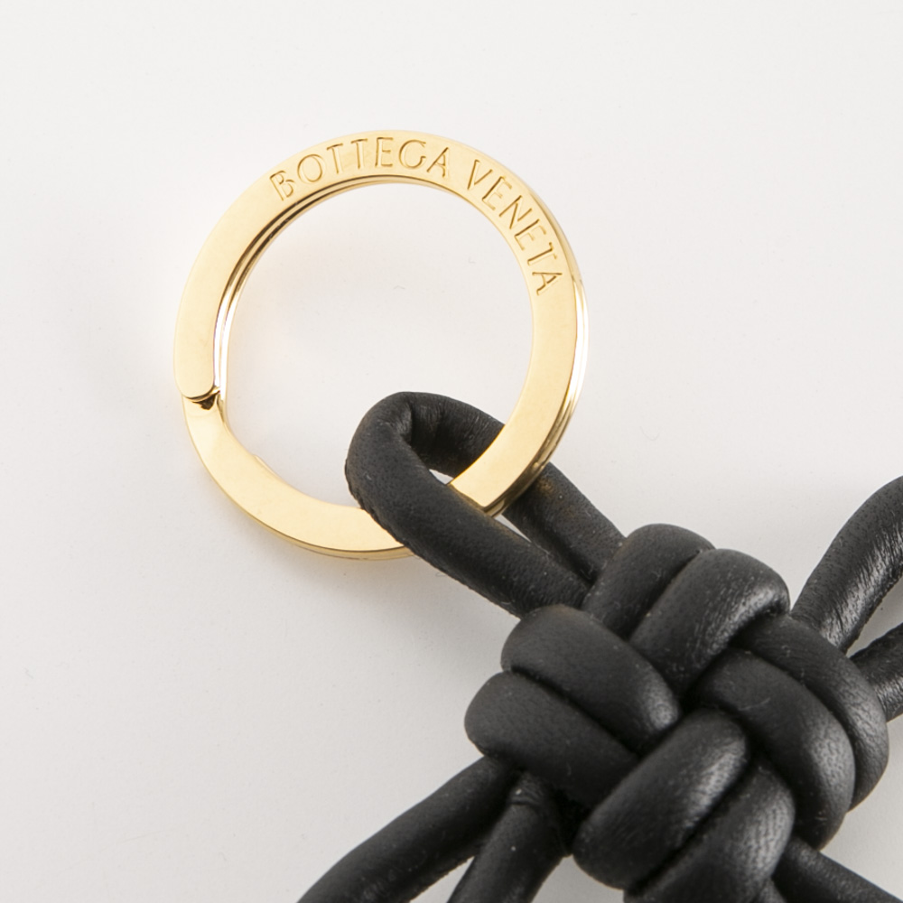 ボッテガヴェネタ BOTTEGA VENETA トライアングルレザーキーリング