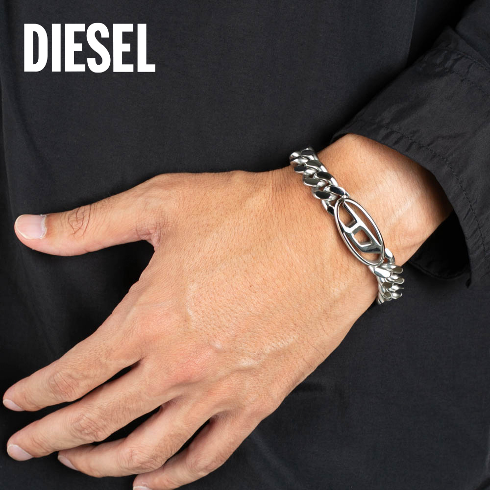 ディーゼル DIESEL ロゴチェーンブレスレット DX1432040【FITHOUSE