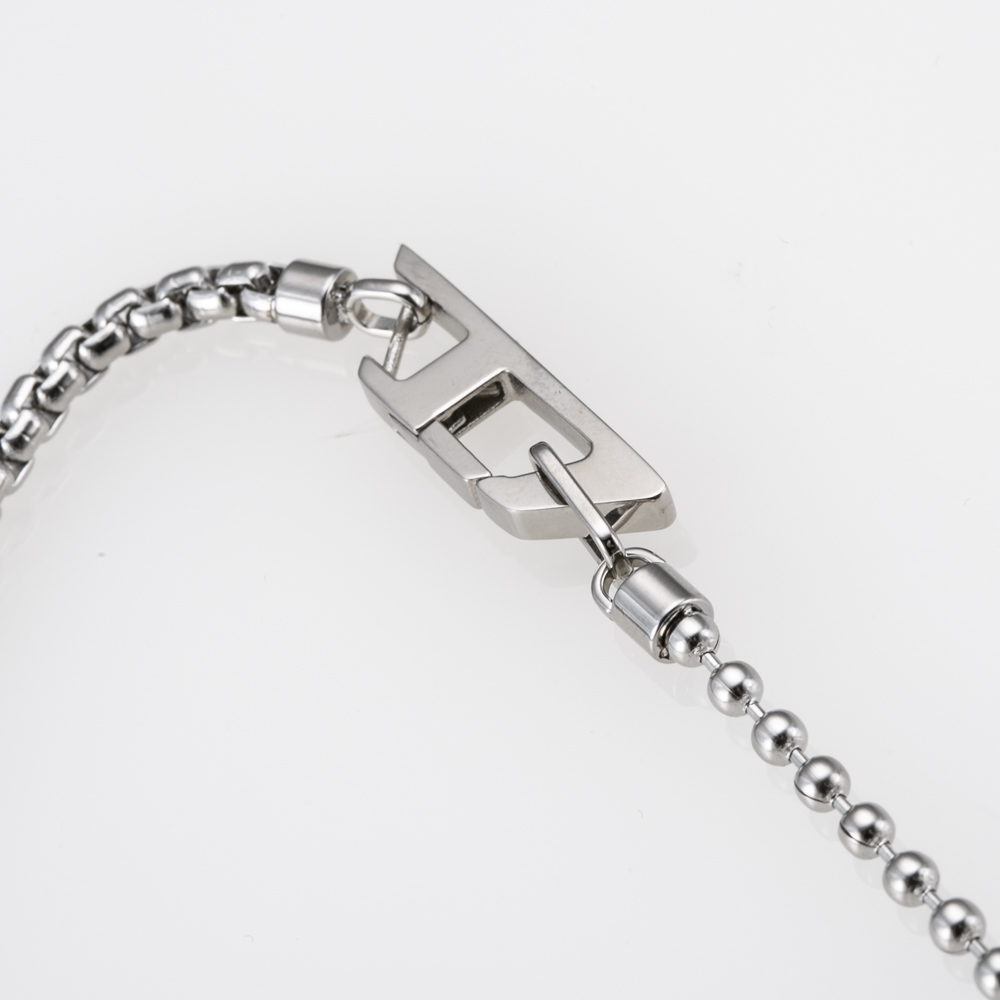 ディーゼル DIESEL 2連チェーンブレスレット DX1473040【FITHOUSE