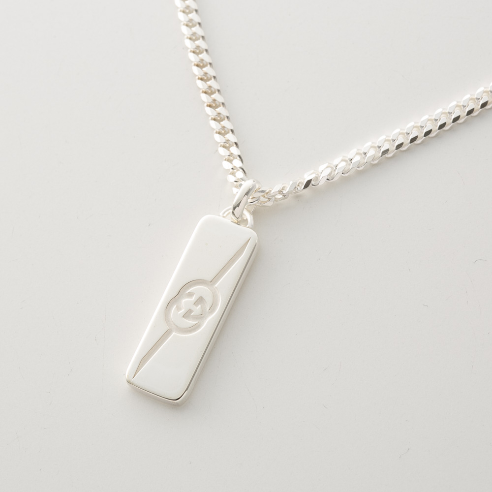 グッチ GUCCI ダイアゴナル インターロッキングG ネックレス 774055