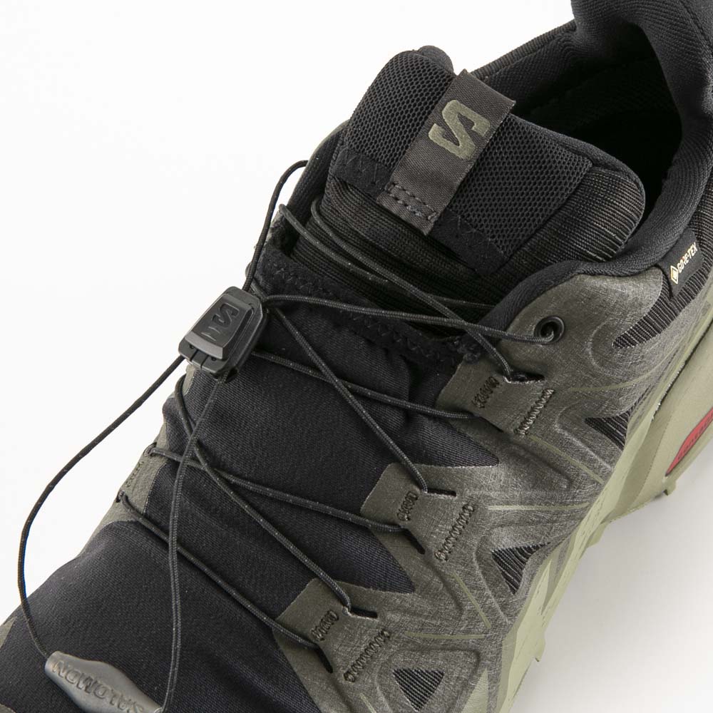サロモン SALOMON メンズスニーカー SPEEDCROSS 6 GTX (Black/Peat