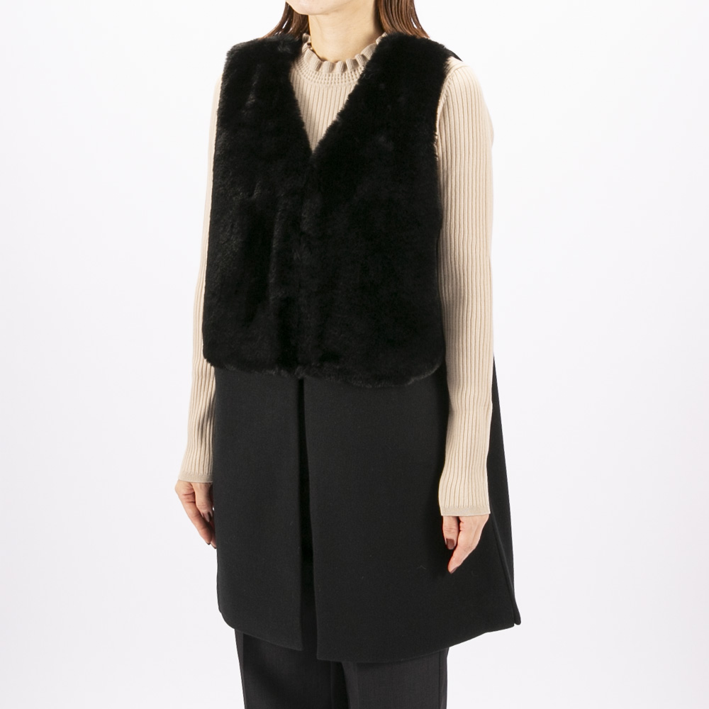 ノアジェ NOA-GE レディーストップス ウールライクフェルト×エコファー