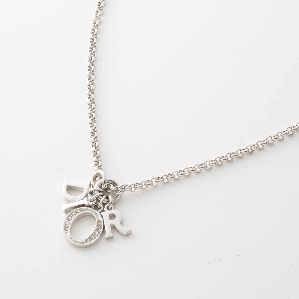 ヴィンテージ・中古】ディオール DIOR ロゴチャームラインストーン