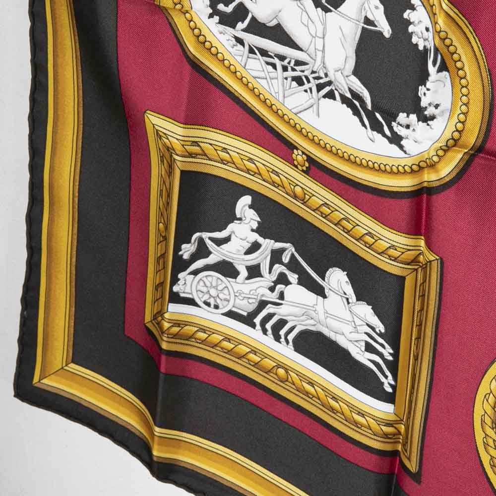 ヴィンテージ・中古】エルメス HERMES カレ90 シルクスカーフ WEDGWOOD