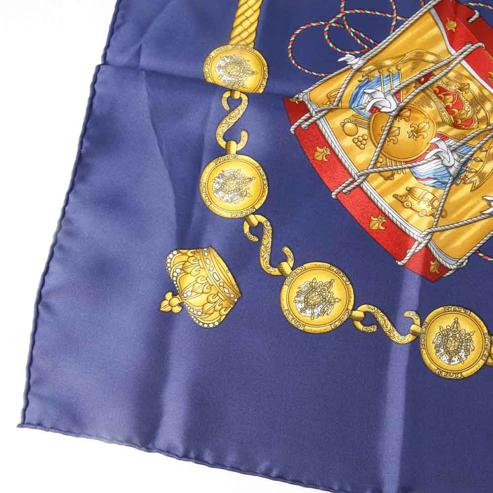 ヴィンテージ・中古】エルメス HERMES カレ90 シルクスカーフ LES