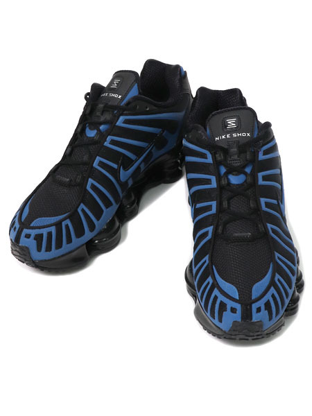 SALE】【送料無料】NIKE SHOX TL BLACK/COURT BLUE/METALLIC SLV