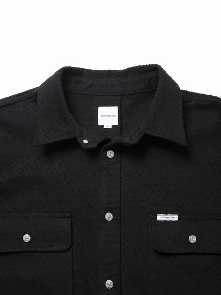 COOTIE PRODUCTIONS / Needle Punch Twill CPO Jacket -Black-