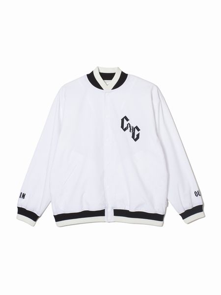 Captains Helm Golf /#09×2 IN OUT SWING-TOP JKT -White-
