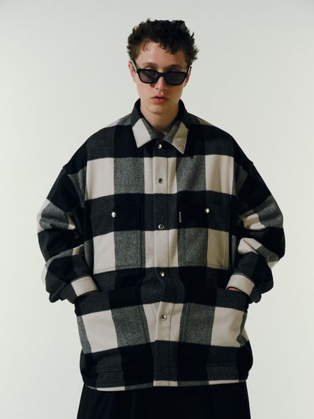 COOTIE クーティー バッファローチェック シャツジャケット Mサイズ