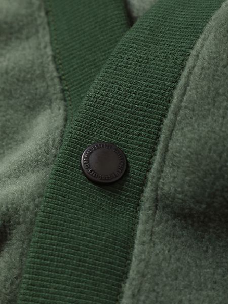 CHALLENGER / CLASSIC FLEECE CARDIGAN -Olive-