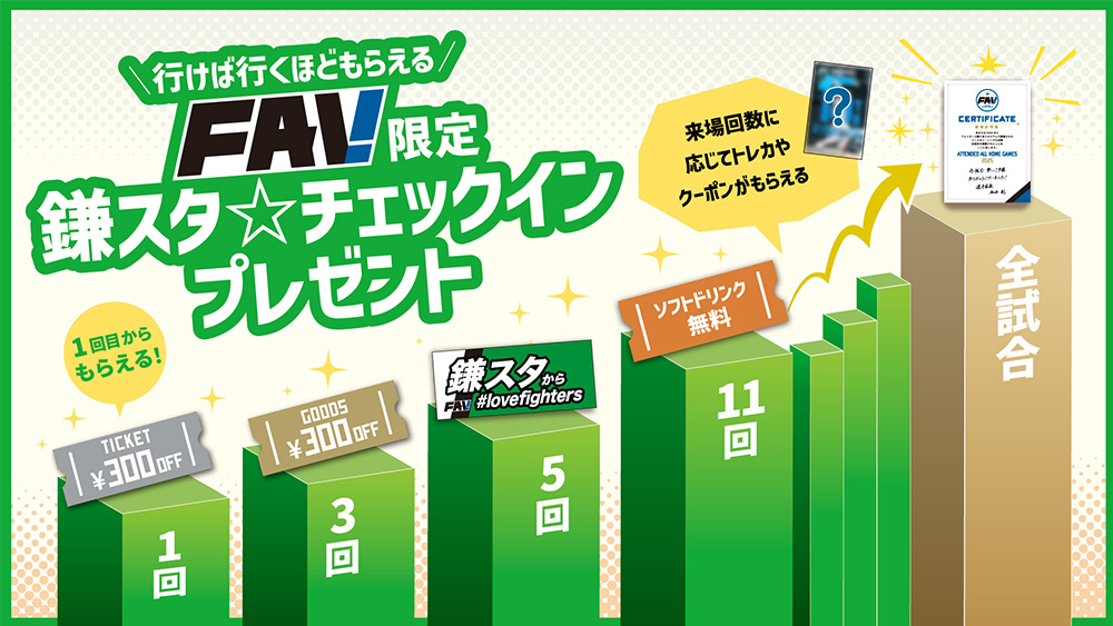 FAV限定「鎌スタ☆チェックイン回数プレゼント」実施！ | 北海道日本
