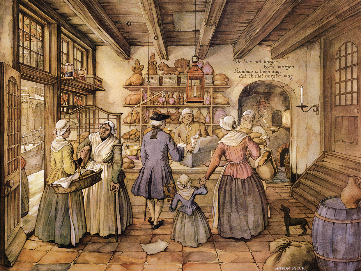 Anton Pieck's Local Store Canvas Art Prints | Fine Art Canvas