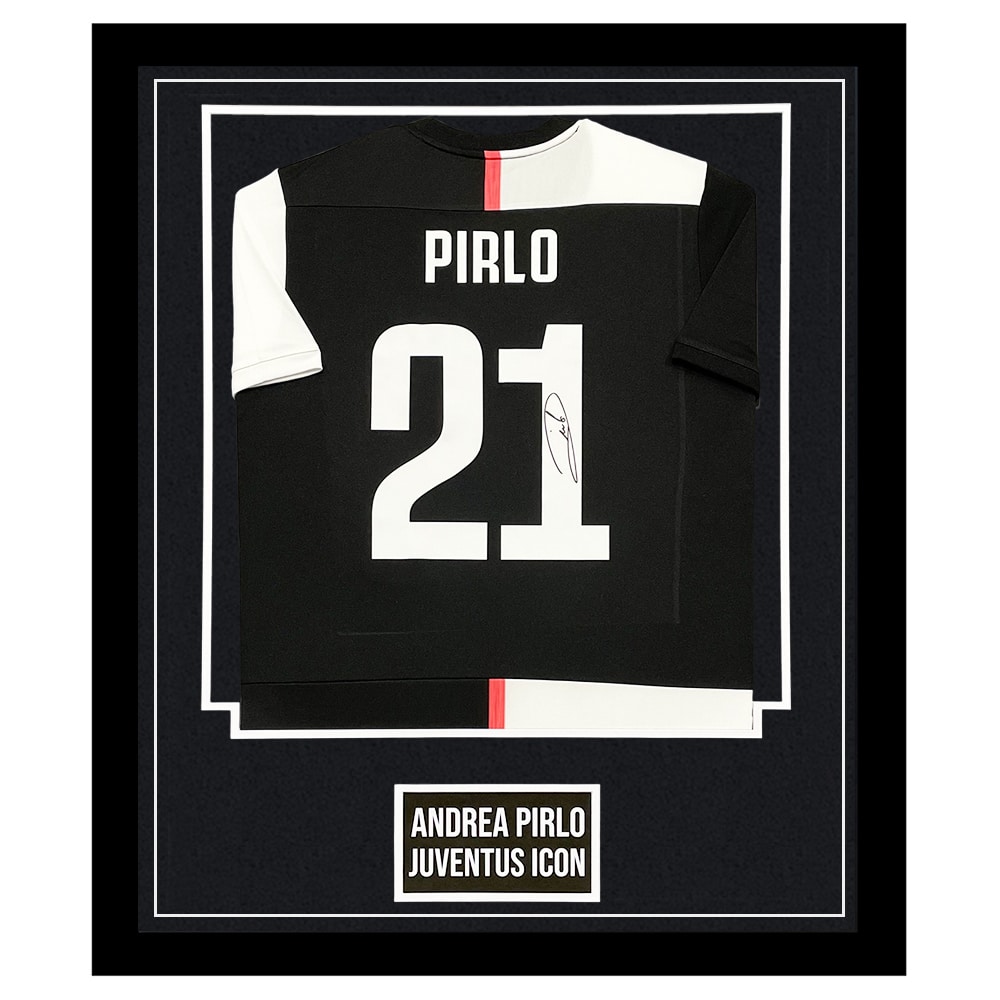 Andrea Pirlo Signed Framed Juventus Shirt - Autograph